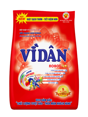 Bột giặt Vì dân Robot 5 sao cao cấp